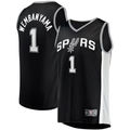 Mdoa SA.Spurs #1 Victor Wembanyama Fanatics Black Fast Break Replica Jerseys - Icon Edition