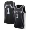 Mdoa SA.Spurs #1 Victor Wembanyama Fanatics Black Fast Break Replica Player Jerseys - Icon Edition