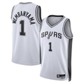 Mdoa SA.Spurs #1 Victor Wembanyama White Swingman Jerseys - Association Edition