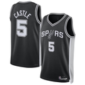 Mdoa SA.Spurs #5 Stephon Castle Black Swingman Jerseys - Icon Edition