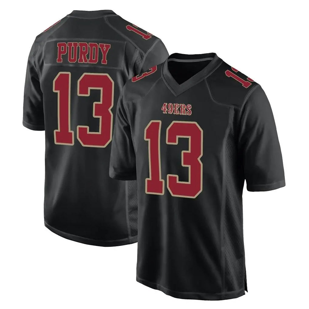 Mdoa SF.49ers #13 Brock Purdy Player Black Fashion Home Game Stitched Jerseys