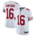 Mdoa SF.49ers #16 Joe Montana Player Vapor Untouchable Limited Throwback White Stitched Jerseys