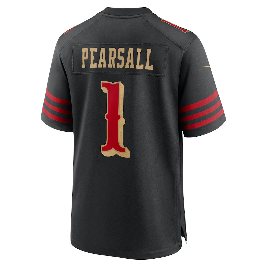 Mdoa SF.49ers #1 Ricky Pearsall Player Black Rivalries Collection Game Stitched Jerseys