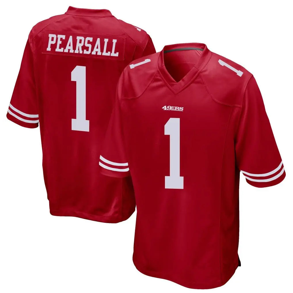 Mdoa SF.49ers #1 Ricky Pearsall Player Scarlet Game Stitched Jerseys