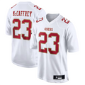 Mdoa SF.49ers #23 Christian McCaffrey Player Tundra White Fashion Game Stitched Jerseys