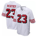 Mdoa SF.49ers #23 Christian McCaffrey Player White Limited Home Game Stitched Jerseys