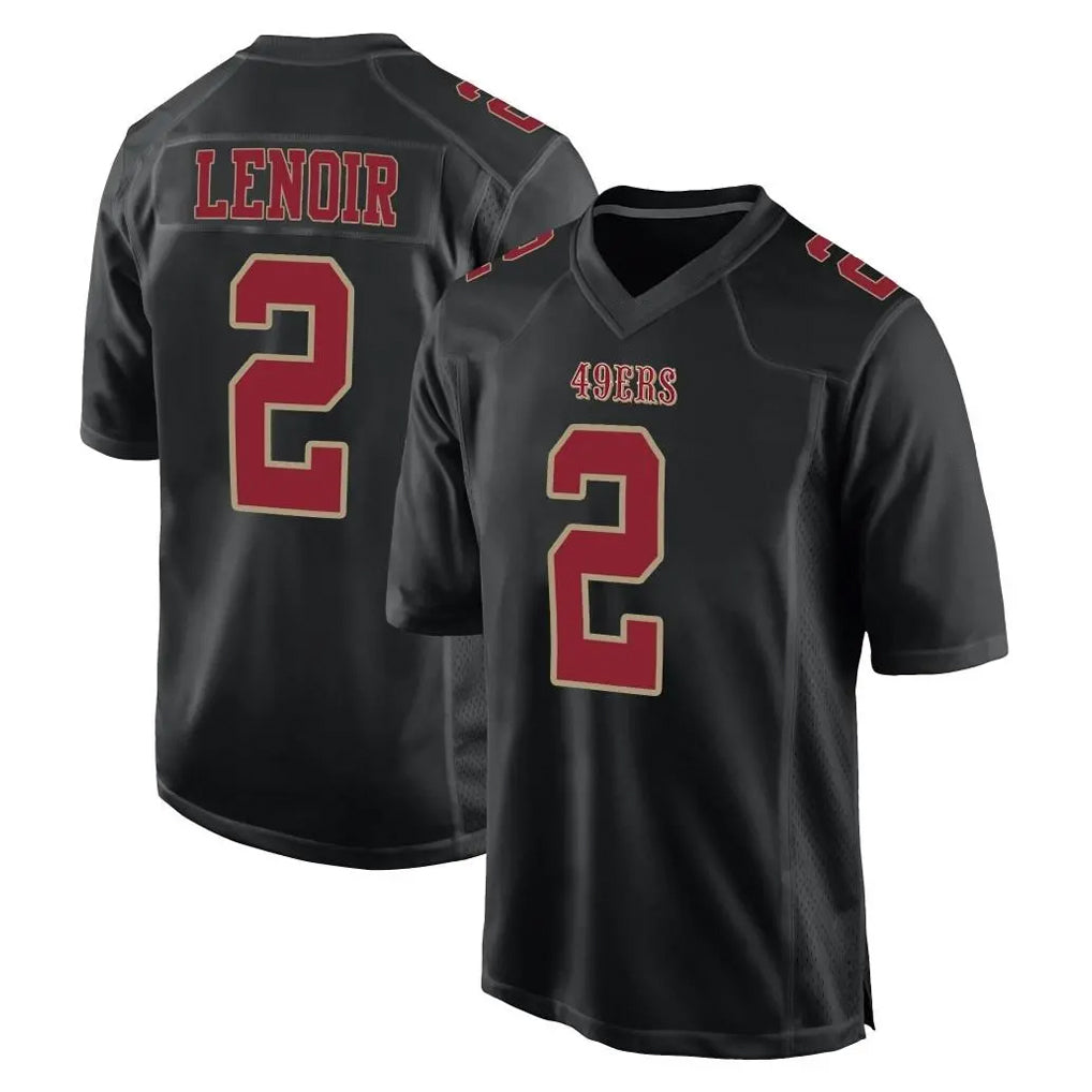Mdoa SF.49ers #2 Deommodore Lenoir Player Black Fashion Home Game Stitched Jerseys