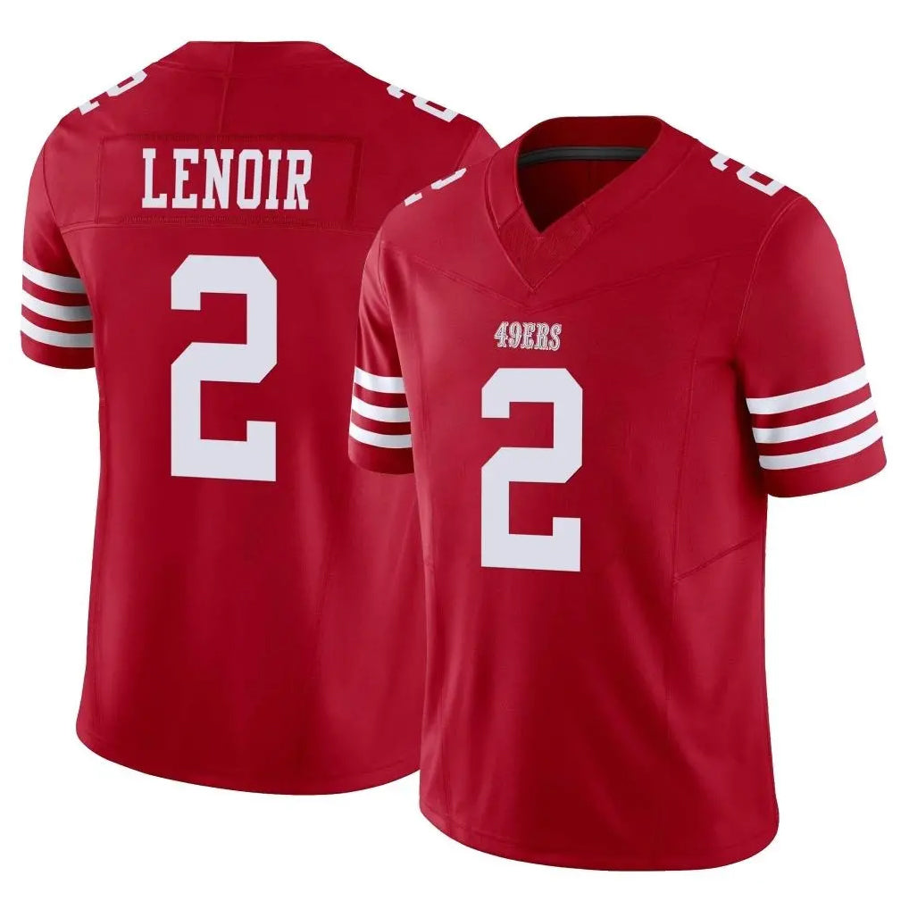 Mdoa SF.49ers #2 Deommodore Lenoir Player Red Limited Vapor F.U.S.E. Home Game Stitched Jerseys