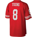Mdoa SF.49ers #8 Steve Young Mitchell & Ness Scarlet Legacy Replica Stitched Jerseys