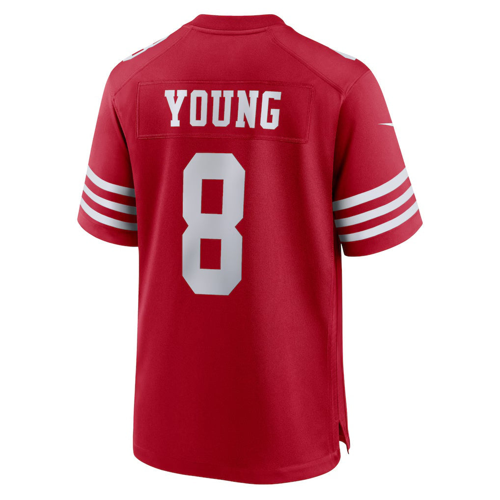 Mdoa SF.49ers #8 Steve Young Scarlet Retired Player Game Stitched Jerseys