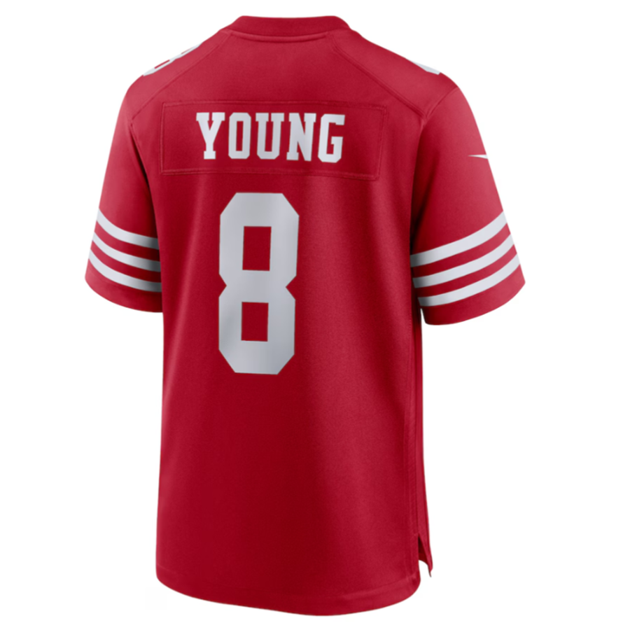Mdoa SF.49ers #8 Steve Young Scarlet Retired Player Game American Stitched Jersey