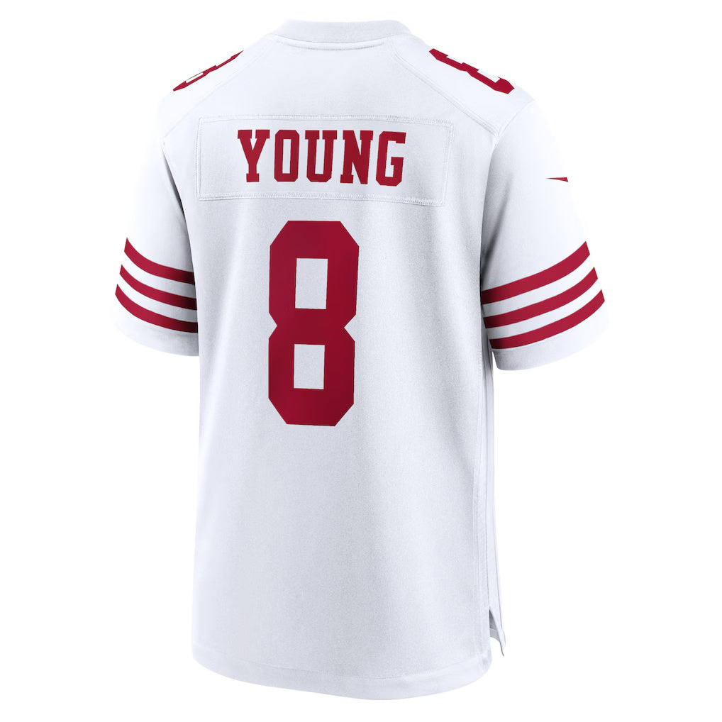 Mdoa SF.49ers #8 Steve Young White Retired Player Game Stitched Jerseys