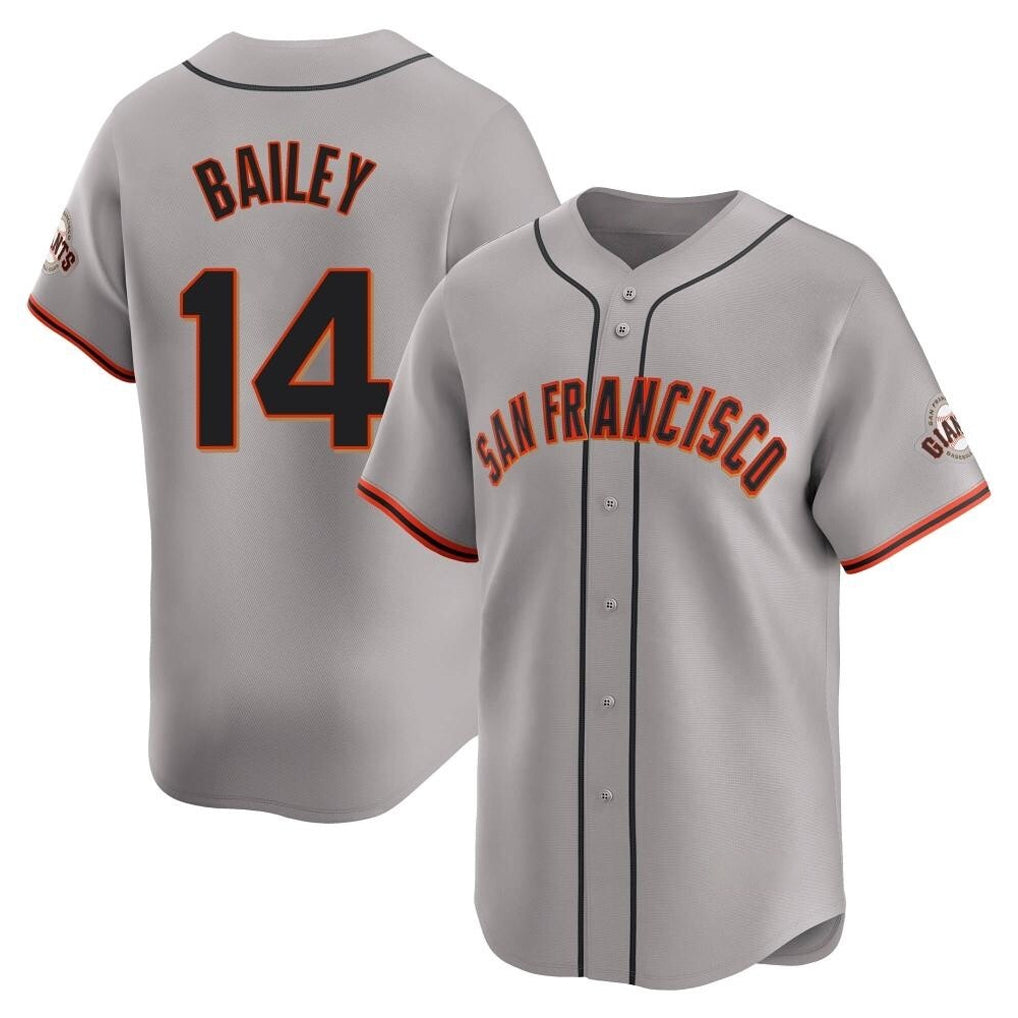 Mdoa SF.Giants #14 Patrick Bailey Player Gray Home Limited Stitched Jerseys