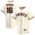 Mdoa SF.Giants #16 Rafael Devers Player Cream Home Game Stitched Jerseys