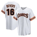 Mdoa SF.Giants #16 Rafael Devers Player White Home Game Stitched Jerseys