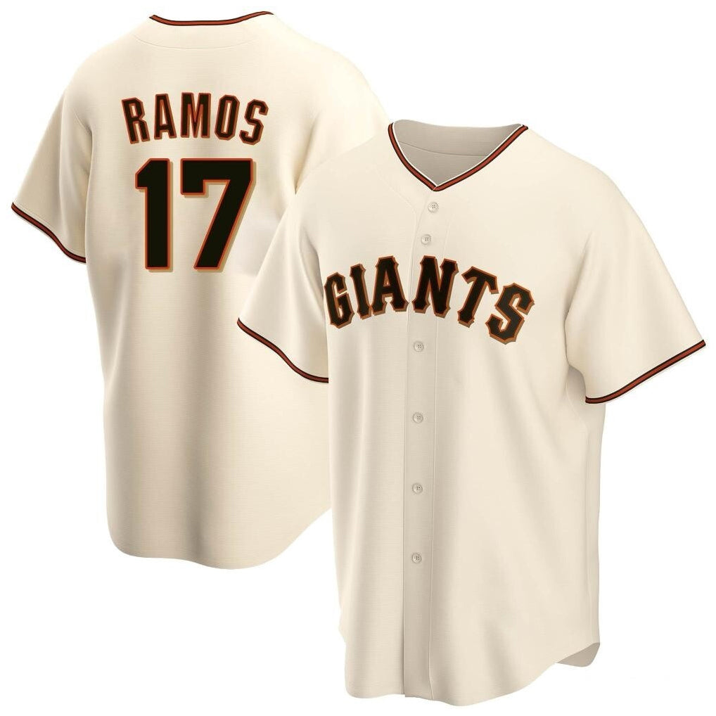Mdoa SF.Giants #17 Heliot Ramos Player Cream Home Game Stitched Jerseys