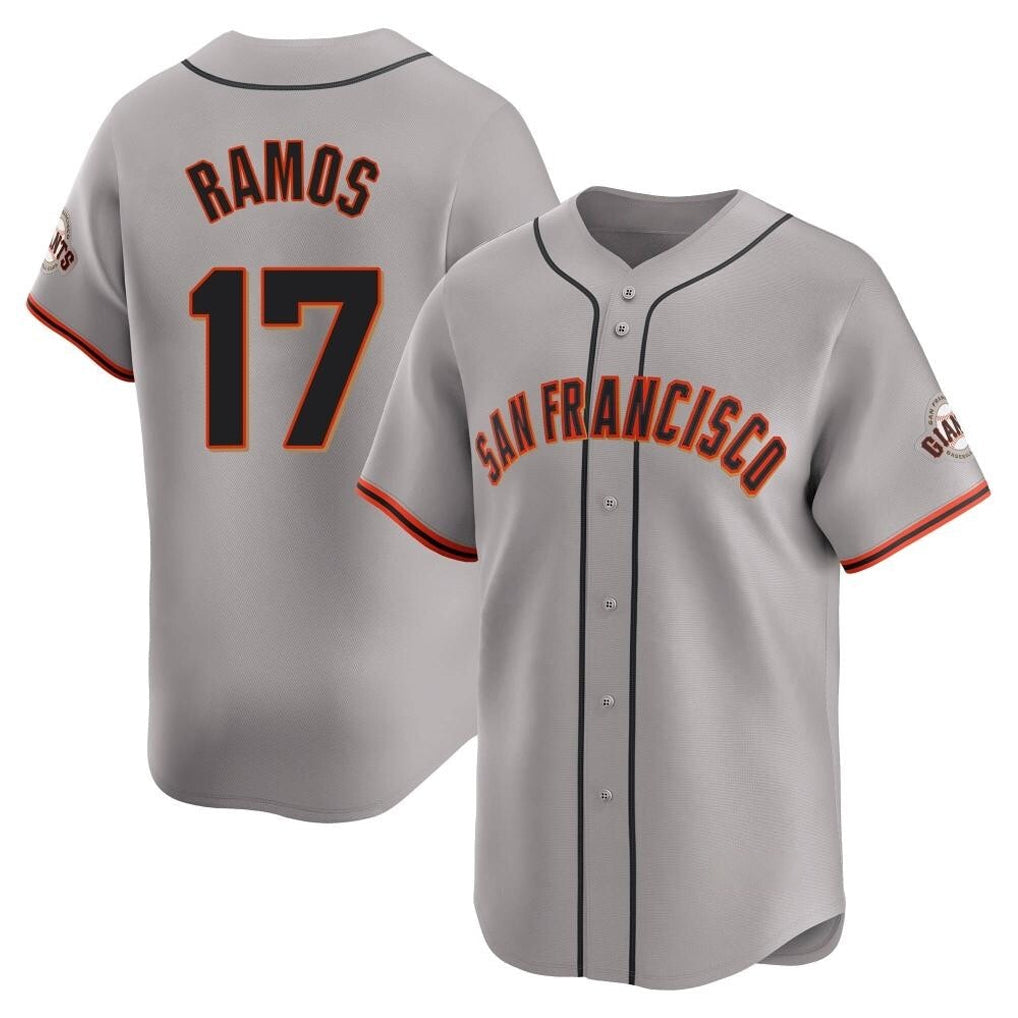 Mdoa SF.Giants #17 Heliot Ramos Player Gray Home Limited Stitched Jerseys