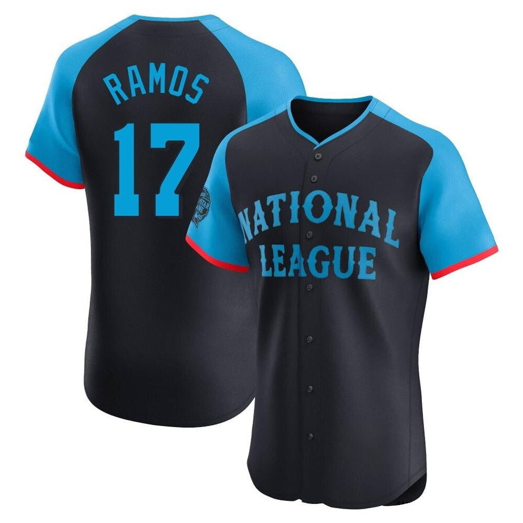 Mdoa SF.Giants #17 Heliot Ramos Player Navy National League All-Star Home Limited Elite Stitched Jerseys