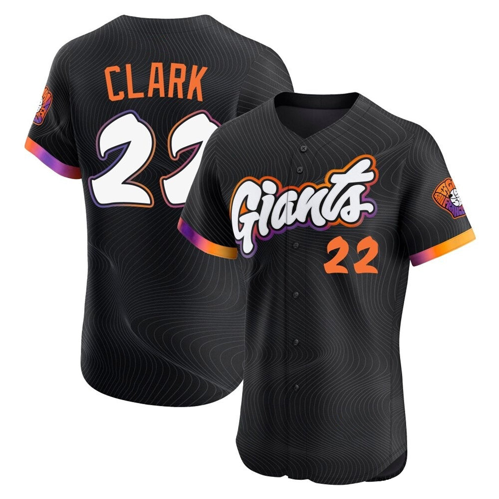 Mdoa SF.Giants #22 Will Clark Player Black 2025 City Connect Home Limited Elite Stitched Jerseys