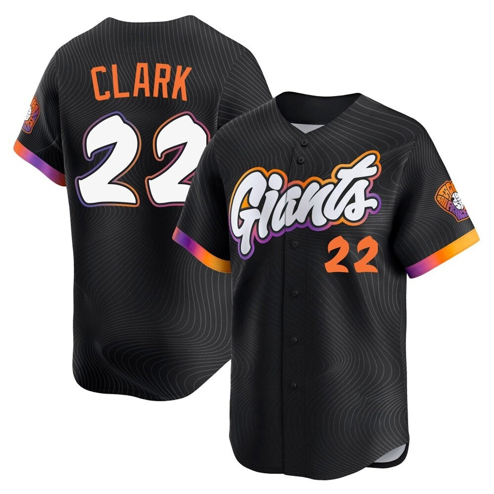 Mdoa SF.Giants #22 Will Clark Player Black 2025 City Connect Home Limited Stitched Jerseys