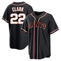 Mdoa SF.Giants #22 Will Clark Player Black Fashion Out Home Limited Stitched Jerseys