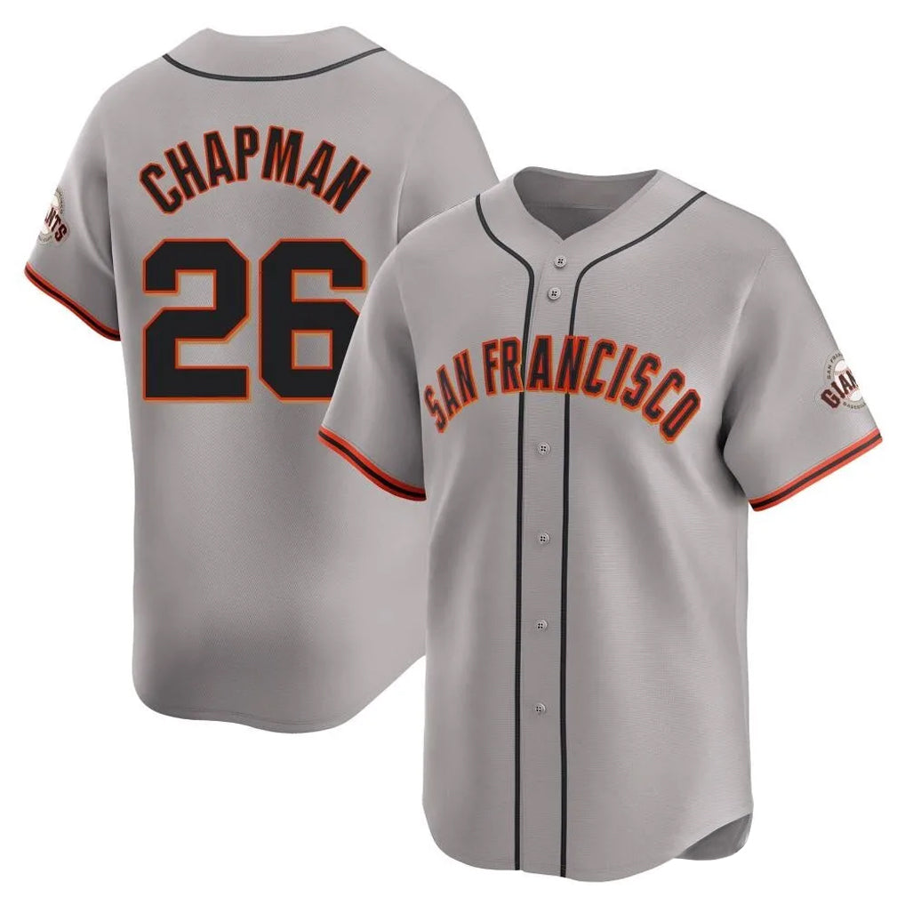 Mdoa SF.Giants #26 Matt Chapman Player Gray Home Limited Stitched Jerseys