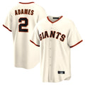 Mdoa SF.Giants #2 Willy Adames Player Cream Home Game Stitched Jerseys