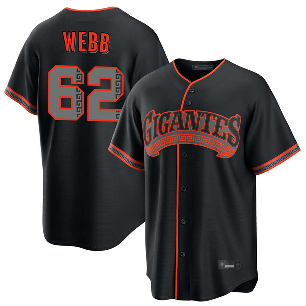 Mdoa SF.Giants #62 Logan Webb Player Black Alternate Limited Stitched Jerseys
