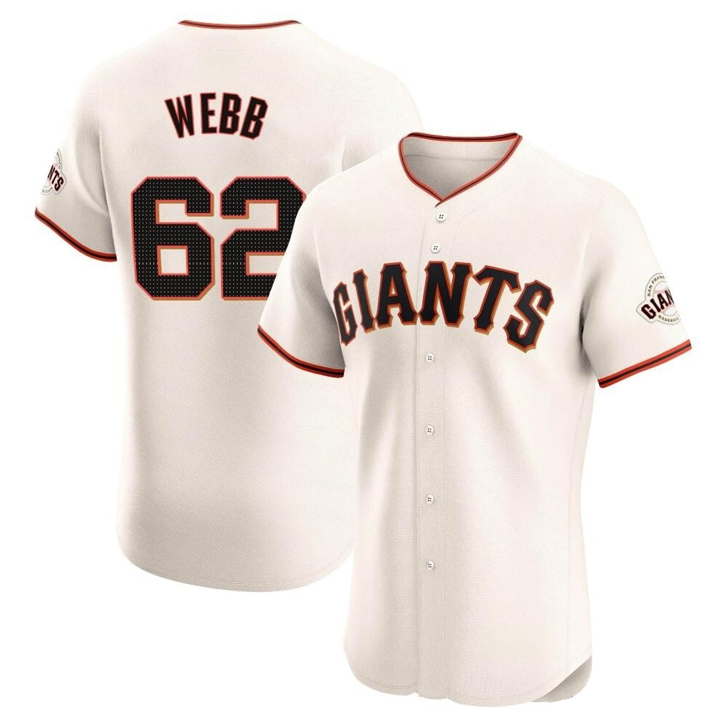 Mdoa SF.Giants #62 Logan Webb Player Cream Home Limited Elite Stitched Jerseys