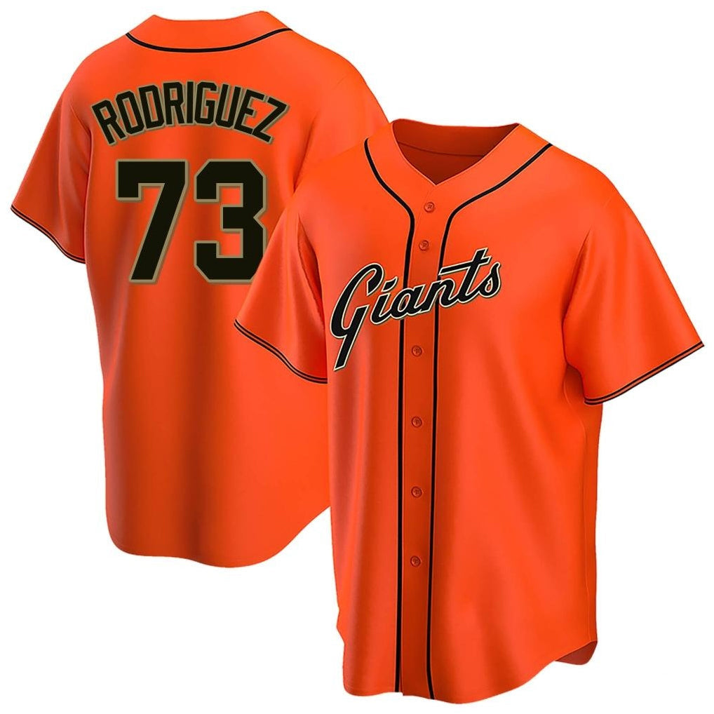 Mdoa SF.Giants #73 Randy Rodriguez Player Orange Home Game Stitched Jerseys