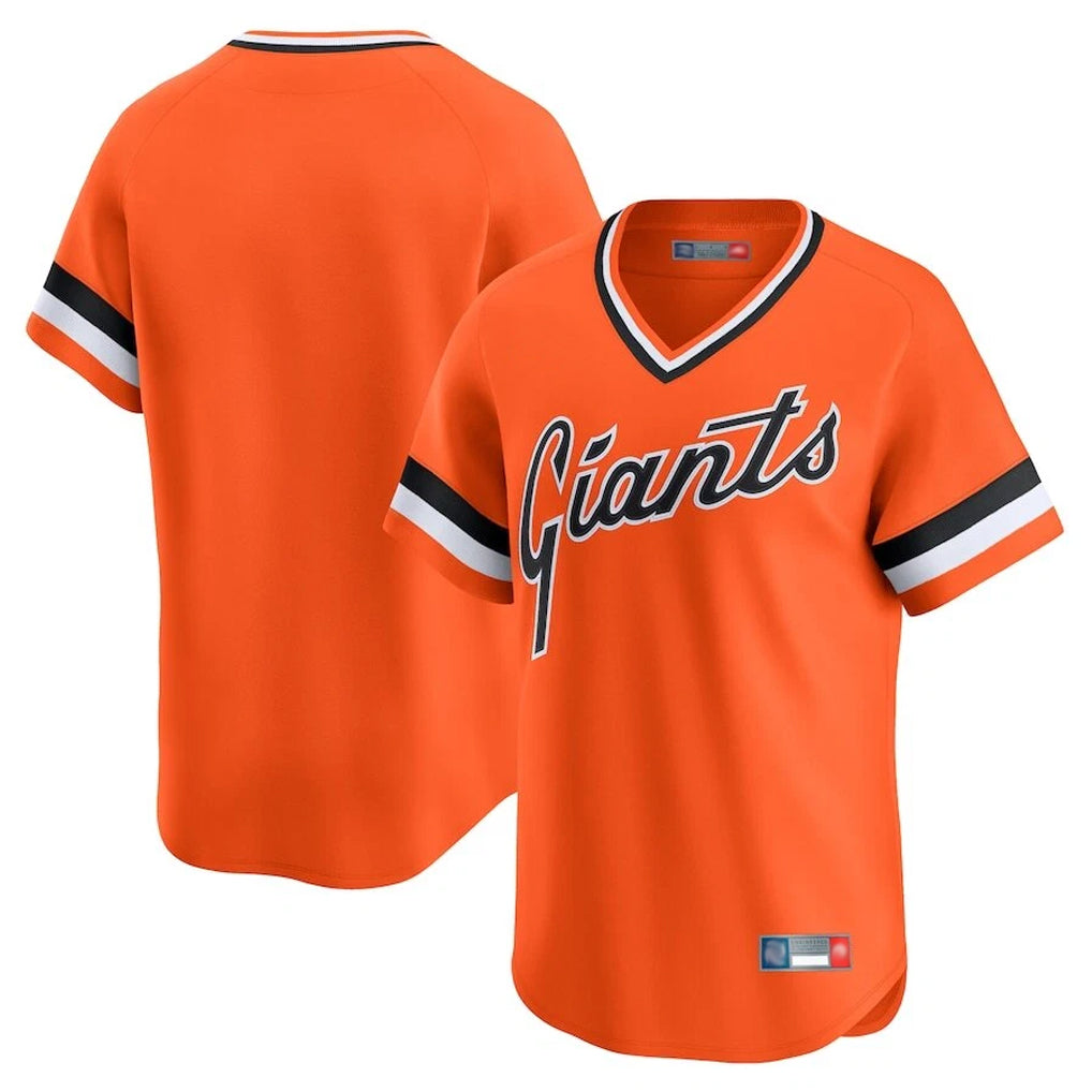 Mdoa SF.Giants Blank Player Orange 2025 Cooperstown Collection Limited T-shirt Stitched Jerseys