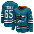 Mdoa S.Jose Sharks #65 Jacob Trouba Teal Home Breakaway Jerseys
