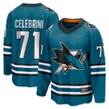 Mdoa S.Jose Sharks #71 Macklin Celebrini Teal Home Breakaway Jerseys