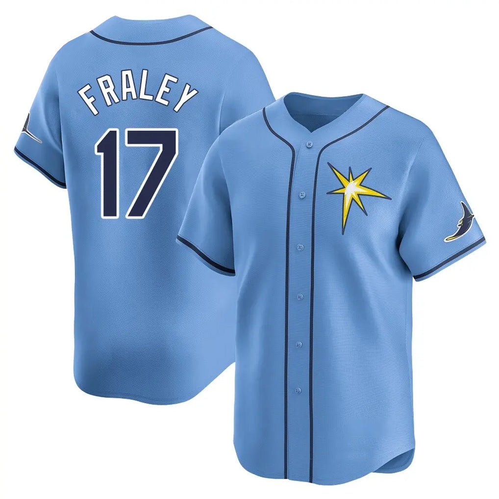 Mdoa TB.Rays #17 Jake Fraley Player Light Blue Home Limited Stitched Jerseys