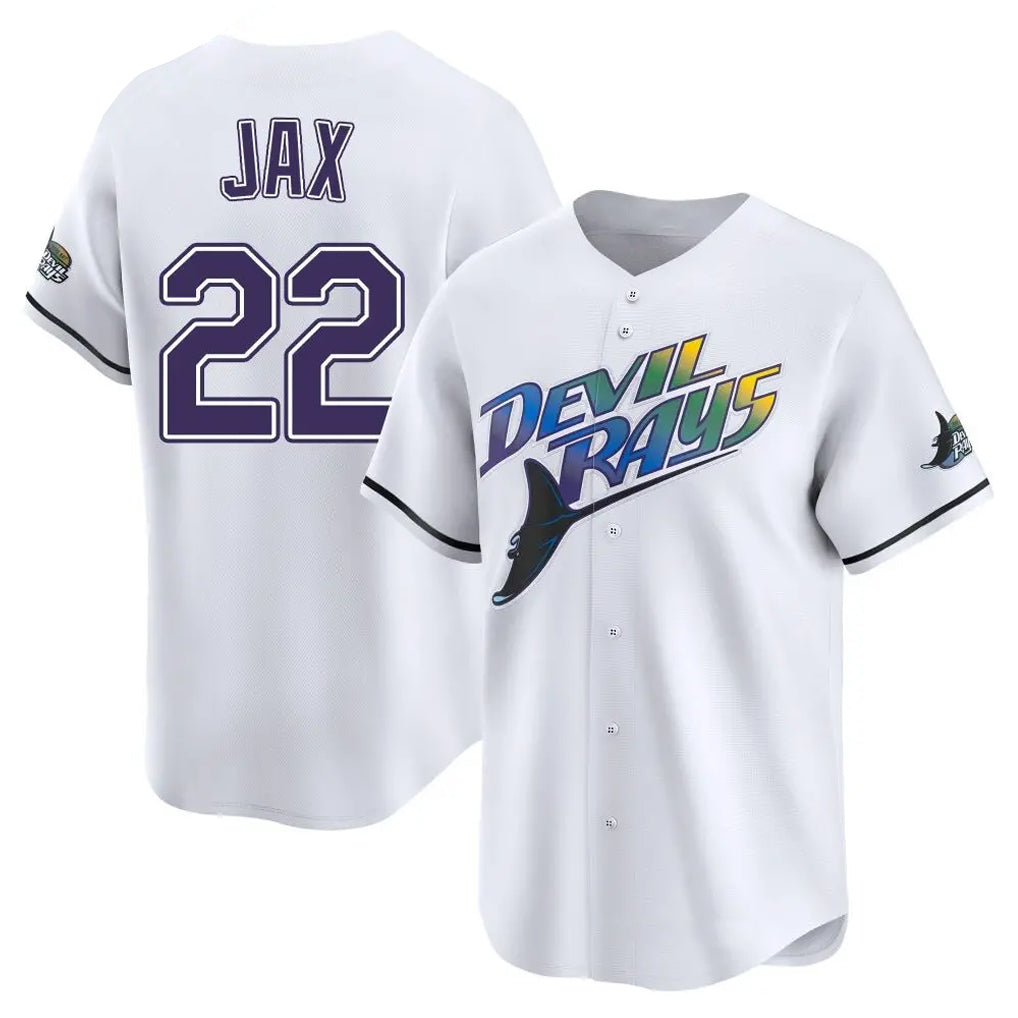 Mdoa TB.Rays #22 Griffin Jax Player White City Connect Home Stitched Jerseys