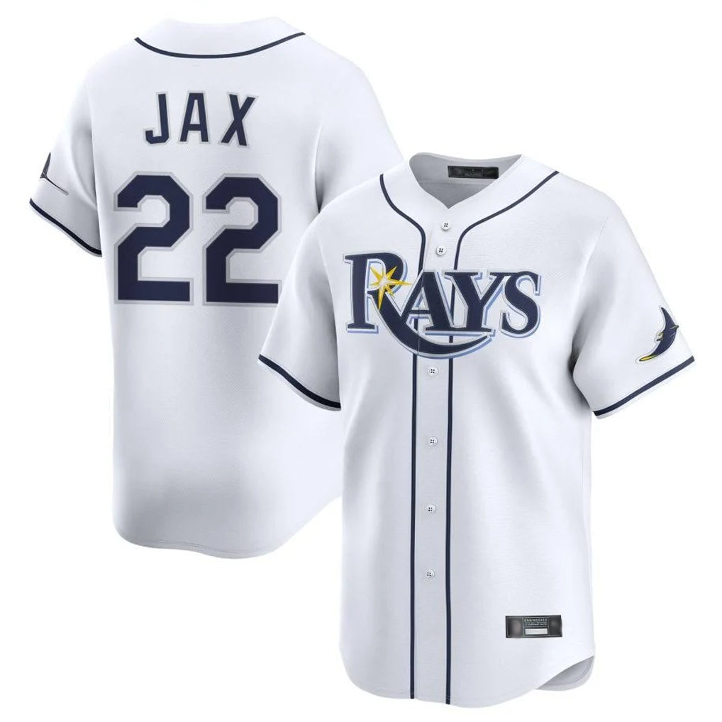 Mdoa TB.Rays #22 Griffin Jax Player White Home Limited Stitched Jerseys
