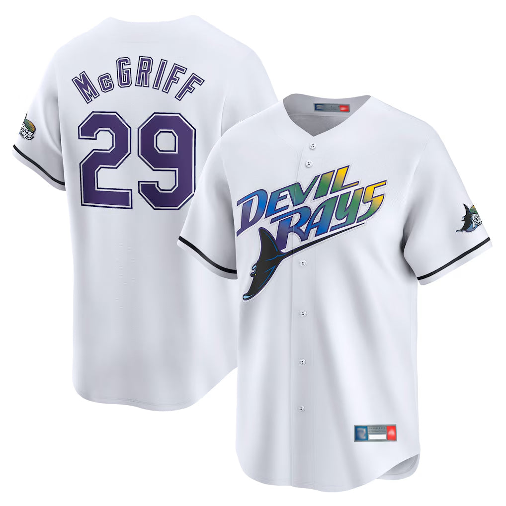 Mdoa TB.Rays #29 Fred McGriff Player White City Connect Home Stitched Jerseys