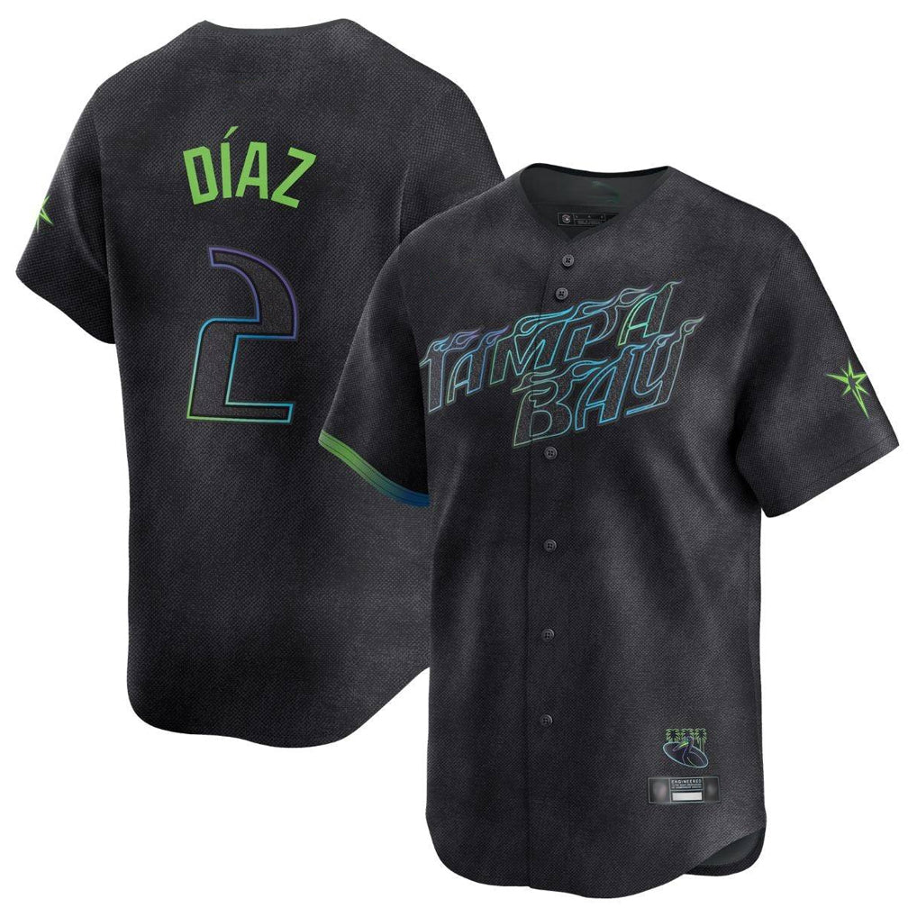 Mdoa TB.Rays #2 Yandy Diaz Player Black City Connect Home Limited Stitched Jerseys