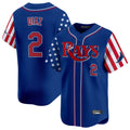 Mdoa TB.Rays #2 Yandy Diaz Player Royal 2025 Independence Day Vapor Premier Limited Stitched Jerseys