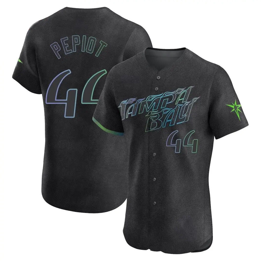 Mdoa TB.Rays #44 Ryan Pepiot Player Black City Connect Home Limited Elite Stitched Jerseys