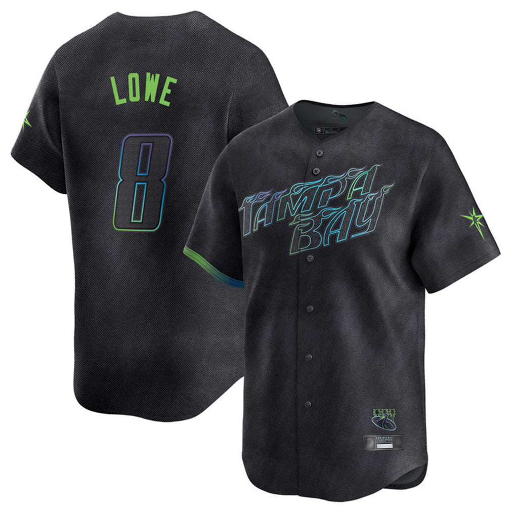 Mdoa TB.Rays #8 Brandon Lowe Player Black City Connect Home Limited Stitched Jerseys