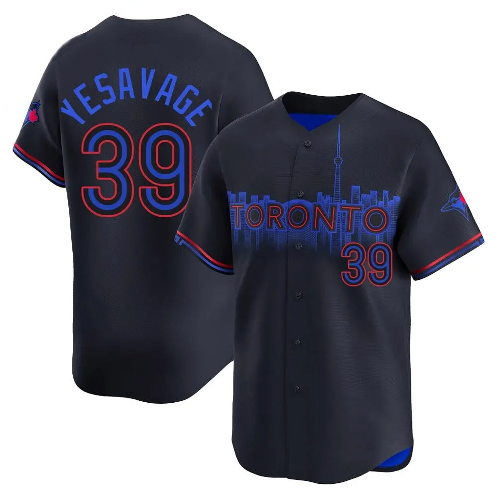 Mdoa T.Blue Jays #39 Trey Yesavage Player Black City Connect Limited Stitched Jerseys