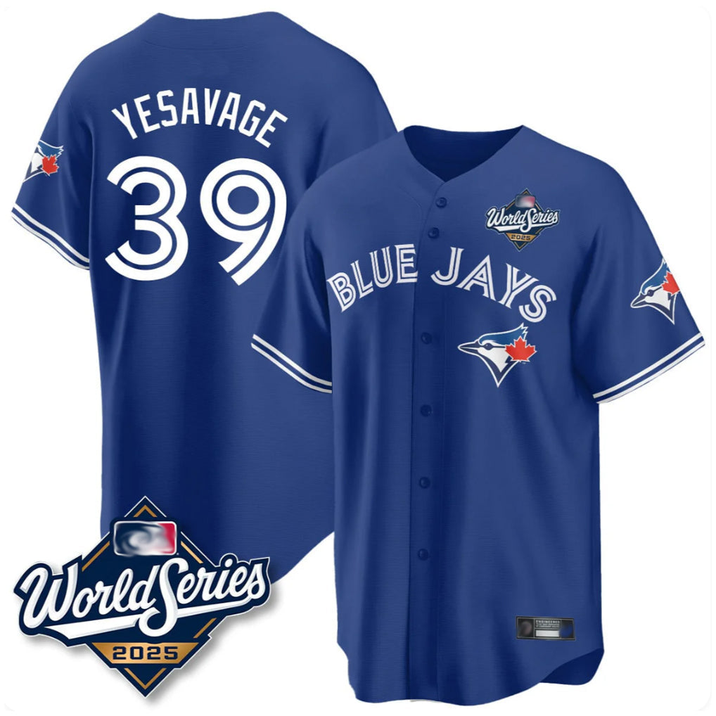 Mdoa T.Blue Jays #39 Trey Yesavage Player Royal 2025 World Series Limited All Stitched Jerseys