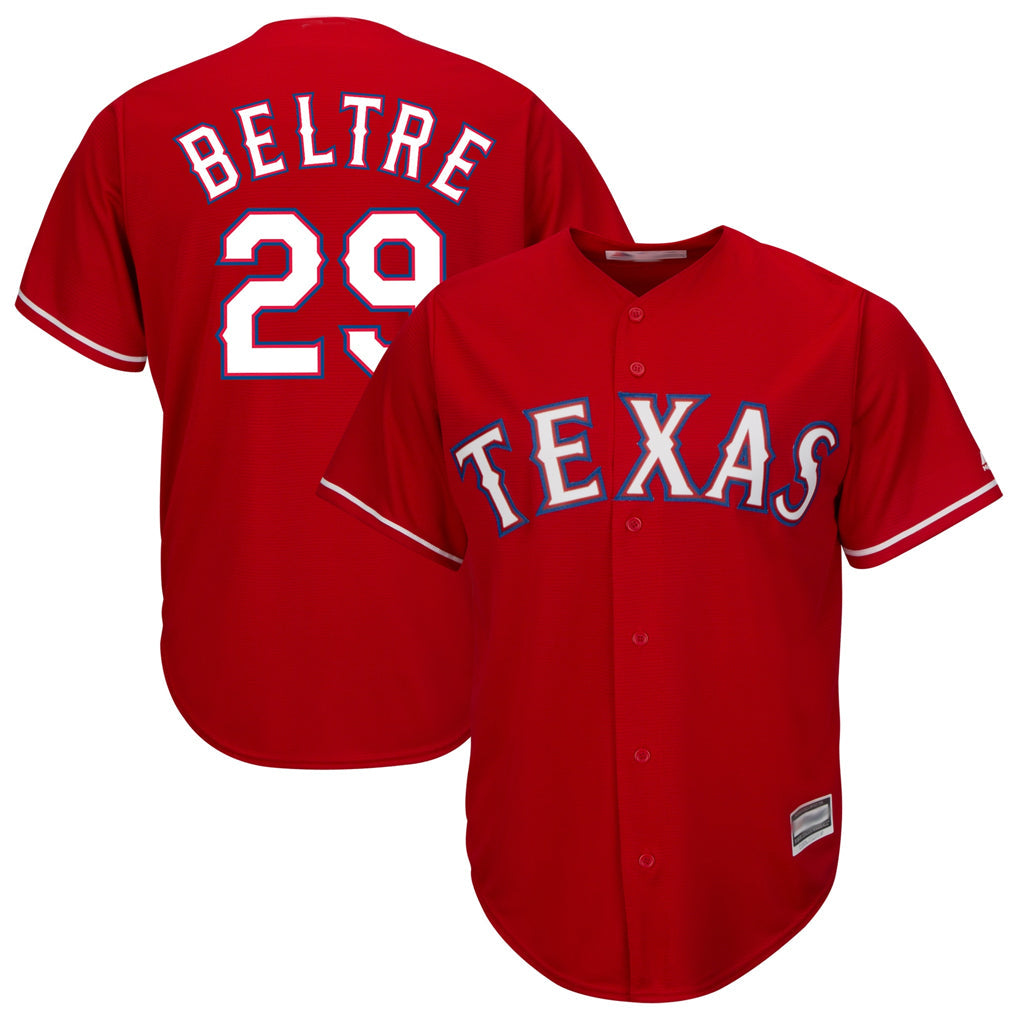 Mdoa T.Rangers #29 Adrian Beltre Player Red Majestic Alternate Cool Stitched Jerseys