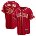 Mdoa T.Rangers #36 Wyatt Langford Player Red 2026 City Connect Limited Stitched Jerseys