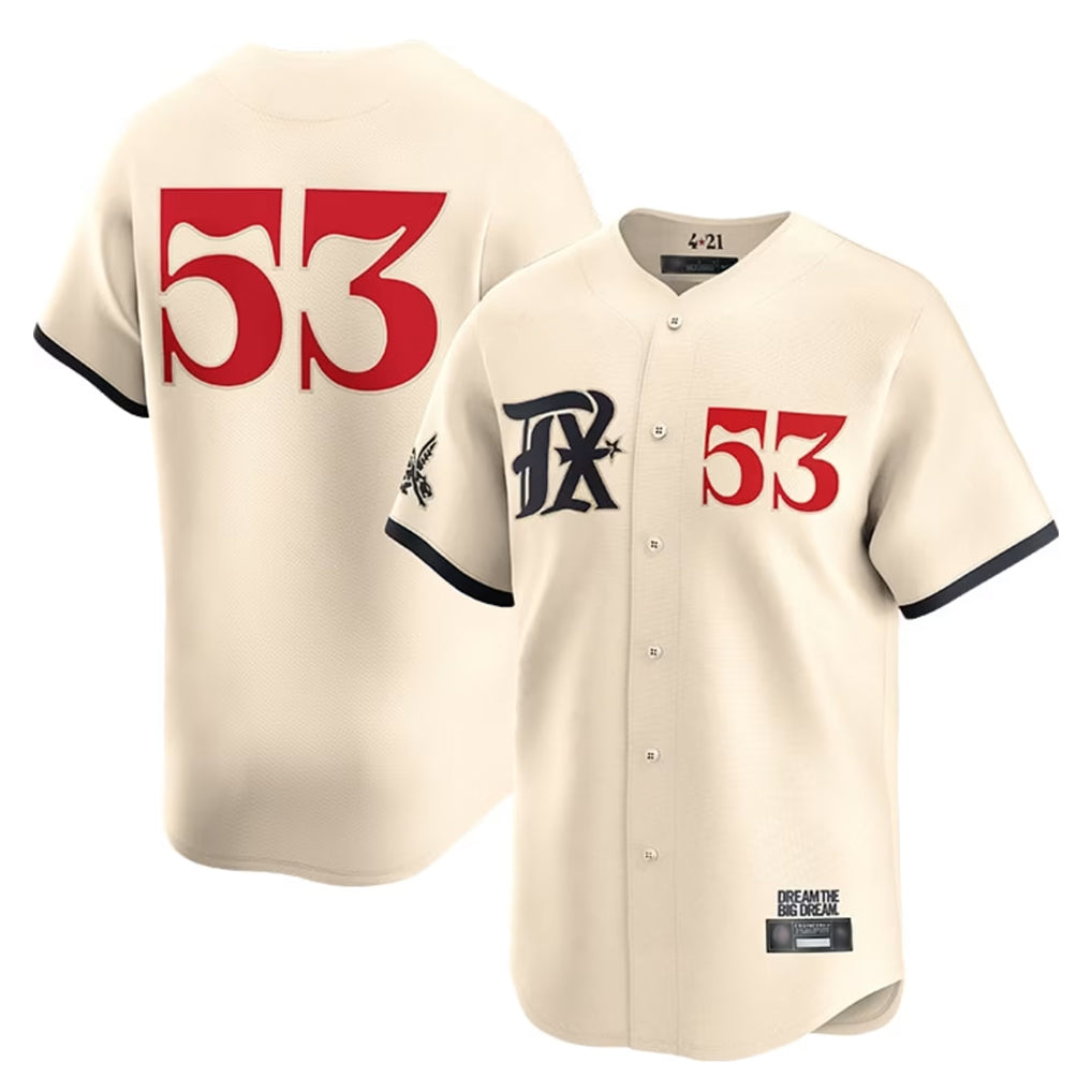 Mdoa T.Rangers #53 Adolis Garcia Player Cream City Connect Limited Stitched Jerseys