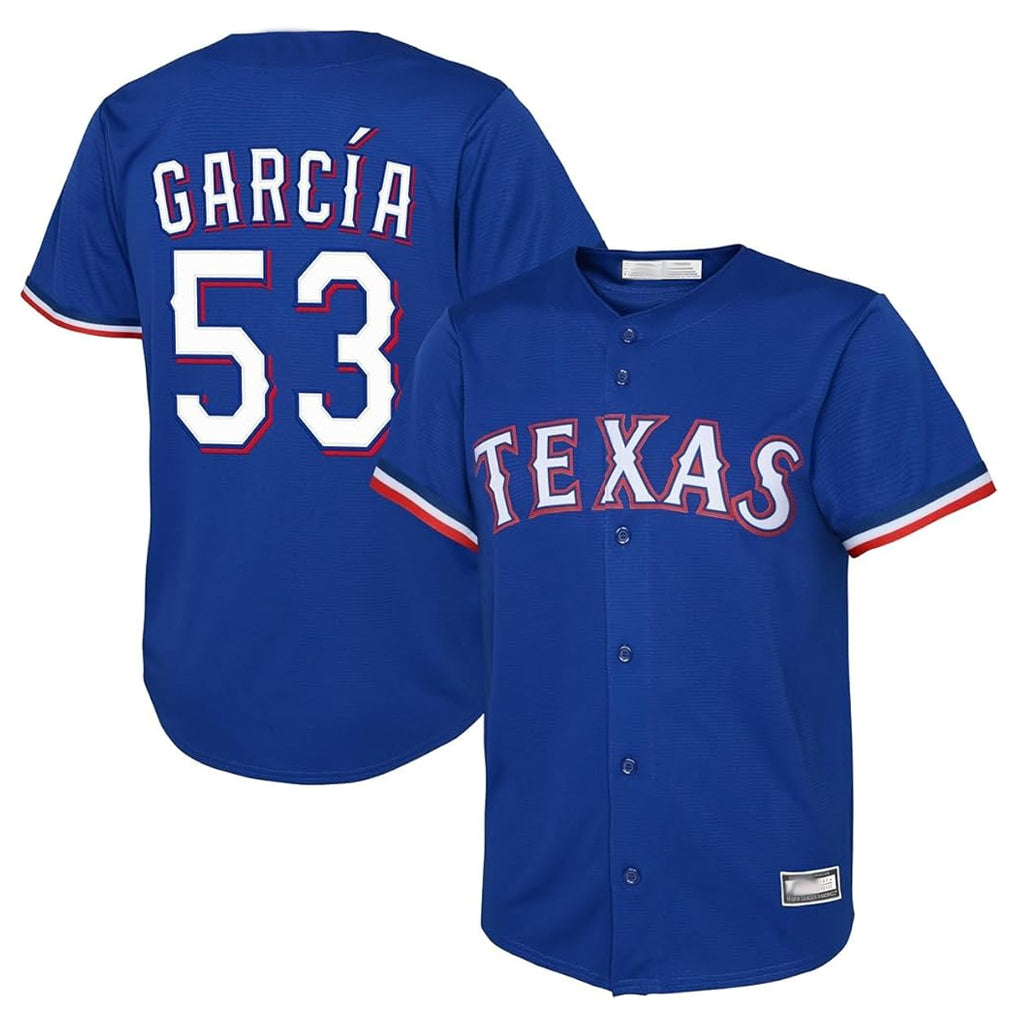 Mdoa T.Rangers #53 Adolis Garcia Player Royal Home Limited Stitched Jerseys