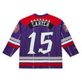 Mdoa T.Raptors #15 Vince Carter Mitchell & Ness Purple Maxxed Out Fashion Hockey Jerseys