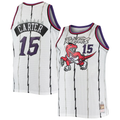 Mdoa T.Raptors #15 Vince Carter Mitchell & Ness White 1998-99 Big & Tall Hardwood Classics Swingman Jerseys