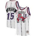 Mdoa T.Raptors #15 Vince Carter Mitchell & Ness White 1998-99 Hardwood Classics Swingman Jerseys